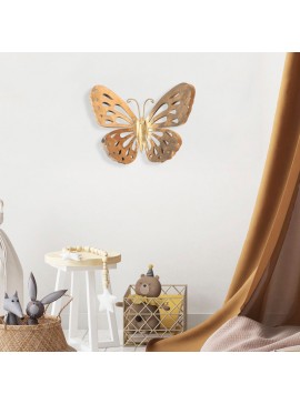 Διακοσμητικό τοίχου Butterfly Megapap μεταλλικό χρώμα χρυσό 29x32εκ.