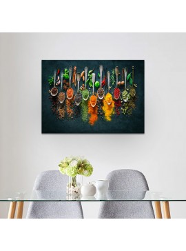 Πίνακας σε καμβά "Spices" Megapap ψηφιακής εκτύπωσης 70x50x3εκ.