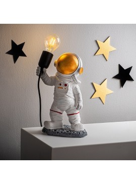 Φωτιστικό επιτραπέζιο Astronaut Megapap E27 πολυεστερικό χρώμα λευκό 20x15x32εκ.