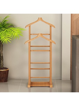 Επιδαπέδια κρεμάστρα Beta II Megapap ξύλινη χρώμα φυσικό 48x35x120εκ.