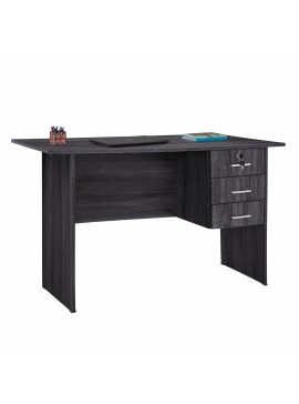 ΓΡΑΦΕΙΟ ΜΕΛΑΜΙΝΗΣ HAYDEN 120x60x75Υεκ.ΜΕ 3 ΣΥΡΤΑΡΙΑ ΣΕ ΑΝΘΡΑΚΙ ΧΡΩΜΑ HM2268.01