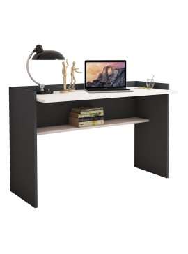 Intrahome ΓΡΑΦΕΙΟ ΜΕΛΑΜΙΝΗΣ ΓΚΡΙ ΛΕΥΚΟ .13 118x58x80Υεκ. intraho-1644087