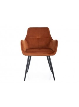 KRZESŁO GRAPE VELVET CZARNY STELAŻ/CYNAMON BLUVEL 4215 DIOMMI-80-3601