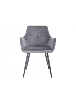 KRZESŁO GRAPE VELVET CZARNY STELAŻ/SZARY BLUVEL 14 DIOMMI-80-3631