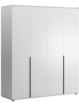 Lh-homefurniture Ντουλάπα Montana Λευκό 180x213x60cm AD_GRD-1640-DD-3