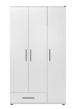 Lh-homefurniture Ντουλάπα white Λευκό 103x187x52cm AD_GRD-631-BB-2