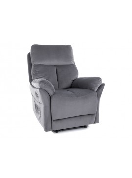 FOTEL ROZKŁADANY HADES VELVET SZARY BLUVEL 14 DIOMMI-80-3636
