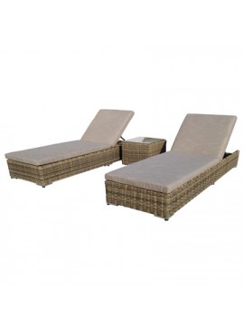 Bliumi  Ξαπλώστρα Αλουμινίου Wicker 200x066x031 Bliumi Aletta 5071 G BEST-967833