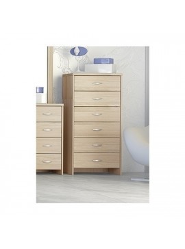 Savvidis Furniture  Κολώνα Με 6 Συρτάρια No 16Γ Λάττε Φ55/Υ112/Β43 BEST-30349