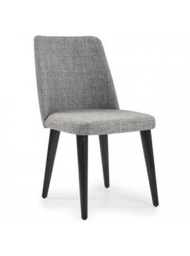 Bliumi  Σετ 2 τμχ Καρέκλα Ξύλο Οξιάς - Ύφασμα 91x46x55 Bliumi LAURA 1051 IN Black-Mix Gray BEST-451879478