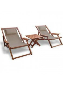 Bliumi  Σετ Σεζλόνγκ με Τραπέζι Οξιά Bliumi 5169G/ 5177G Σπαγγί BEST-212341941