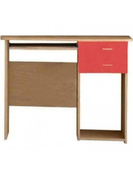 SarrisBros  Γραφείο Μελαμίνη 100x55x80 Δρυς -Κόκκινο BEST-1004125