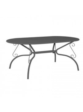 Bliumi  Τραπέζι Εξωτερικού Χώρου Μεταλλικό BLIUMI BEGONIA 5407G Ανθρακί 160x90x75εκ. BEST-1452198-64