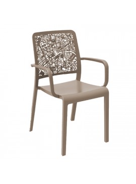 Allibert  Πολυθρόνα City Πολυπροπυλένιο/ Καπουτσίνο BEST-21071424