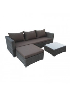 Bliumi  Σετ Καναπές 3 Τεμαχίων Bliumi Aruba Αλουμίνιο Wicker BEST-41062874