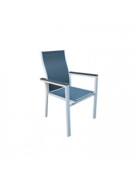 Bliumi  Πολυθρόνα Κήπου 056*059*092 BLIUMI BIANCA 5372G Αλουμίνιο-Polywood Λευκό-Γκρί BEST-1452198-53