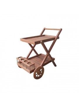 Bliumi  Τρόλεϊ Σερβιρίσματος 90x55x81cm Teak Bliumi 5039G BEST-21234185