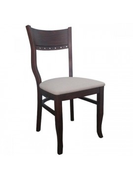 Bliumi  Καρέκλα Τραπεζαρίας Οξιά BLIUMI Vera 1037 44x36x88 Walnut BEST-514268936