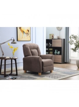 Epiplo World  ΠΟΛΥΘΡΟΝΑ RELAX PUSH BACK BT51 ΥΦΑΣΜΑ ΚΑΦΕΓΚΡΙ BEST-1571229