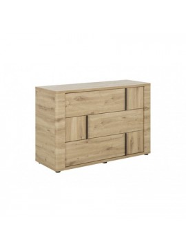 Epiplo World  Συρταριέρα Confidence με 3 συρτάρια 121x 45x80εκ. Artisan Oak BEST-1526335