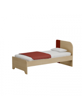 ALFA SET  Παιδικό Μονό Κρεβάτι Alfaset Duomo 90x190 Κόκκινο BEST-123456793