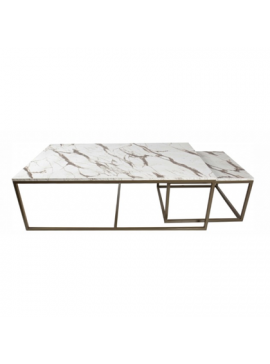 ALFA SET  Σετ Τραπεζάκια σαλονιού Alfa Set 130x40x80+60x35x60 Envy Με Επιλογή Χρώματος BEST-10246