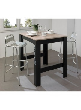 Epiplo World  Exit Τραπέζι Ψηλό Επεκτεινόμενο 91(131)x80x95εκ. Ανοιχτό δρυς/Μαύρο BEST-512580326