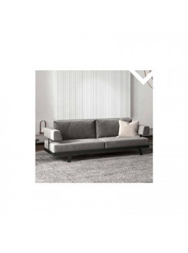 Savvidis Furniture  Τριθέσιος Καναπές N4 223x90 Γκρι Σκούρο Rolltechnic BEST-512498689