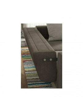 Savvidis Furniture  Τριθέσιος Καναπές N2 Ξύλο-Ύφασμα 230x94εκ Γκρι Σκούρο Rolltechnic BEST-51249866