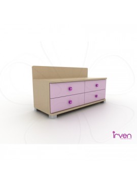 Irven  Κομοδίνο Ξύλινο 120x50x60 Irven selvie BEST-4001030