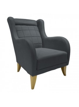 Epiplo World  Karlina μπερζέρα 76x84x95εκ. Γκρι BEST-51485621