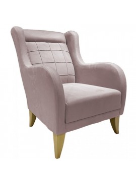 Epiplo World  Karlina μπερζέρα 76x84x95εκ. Dusty Pink BEST-51485620