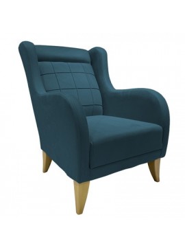 Epiplo World  Karlina μπερζέρα 76x84x95εκ. Μπλε BEST-51485624