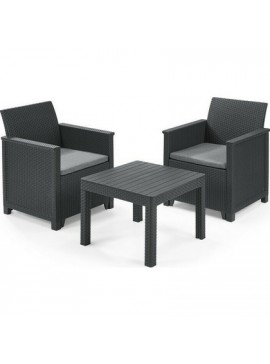 Keter  Σετ Κήπου 3τμχ Keter EMMA BALCONY Graphite BEST-2107134696