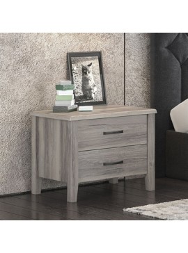 Savvidis Furniture  Κομοδίνο Ν1 55x45x48εκ Σταχτί Μελαμίνη BEST-890009