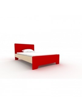 Irven  Παιδικό Μονό Κρεβάτι Κόκκινο 90x190/200 Irven Ecolla BEST-400100212
