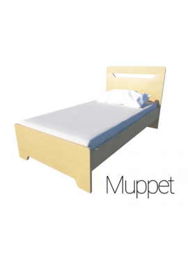 Irven  Παιδικό Μονό Κρεβάτι Irven Δρυς Muppet 90x190/200 BEST-400103753
