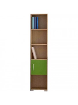 SarrisBros  Βιβλιοθήκη Παιδική Με Ντουλάπι Μελαμίνη 40x30x180cm Sarris Bros/ Oak-Light Green BEST-1010982