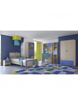 Savvidis Furniture  Παιδικό Κρεβάτι Ν3 90x190 Με Επιλογή Χρώματος Μελαμίνη BEST-8080238