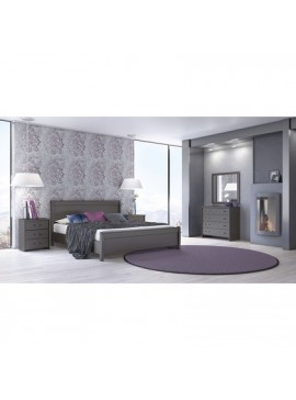 Savvidis Furniture  Σετ Κρεβατοκάμαρας 5τμχ (κρεβάτι για στρώμα 90x190,2 κομοδίνα,τουαλέτα και καθρέφτης) N26 Βέγκε Μελαμίνη BEST-8080354