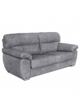 Epiplo World  Parma Τριθέσιος καναπές 208x94εκ. Γκρί BEST-1536584