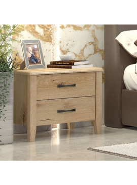 Savvidis Furniture  Κομοδίνο Ν1 55x45x48εκ Μελί Μελαμίνη BEST-890001