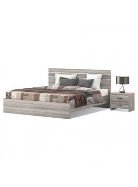 Savvidis Furniture  Κρεβάτι N1 για στρώμα 160x200 Σταχτί BEST-890029