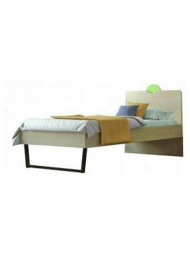 SarrisBros  Κρεβάτι Παιδικό Ημίδιπλο Ανατολή για στρώμα 110x190cm Δρυς-Λαχανί BEST-103023