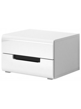 Κομοδίνο Columbia-Λευκό - Μαύρο 52.00x42.00x35.00 16349089