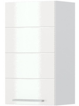 Intrahome Ντουλάπι κρεμαστό Hudson V7-40-1K-Λευκό - Λευκό γυαλιστερό Mήκος 40 Βάθος 32  'Υψος 72 162497069