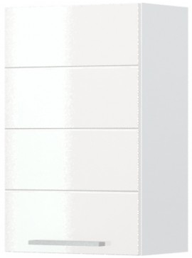 Intrahome Ντουλάπι κρεμαστό Hudson V7-45-1K-Λευκό - Λευκό γυαλιστερό Mήκος 45 Βάθος 32  'Υψος 72 162497109