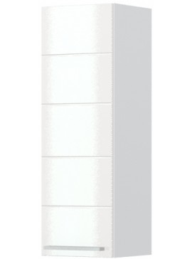Intrahome Ντουλάπι κρεμαστό Hudson V7-80-1K-Λευκό - Λευκό γυαλιστερό Mήκος 30 Βάθος 32  'Υψος 91 162497209
