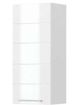 Intrahome Ντουλάπι κρεμαστό Hudson V9-40-1K-Λευκό - Λευκό γυαλιστερό Mήκος 40 Βάθος 32  'Υψος 91 162497369