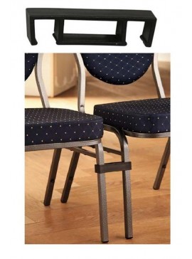 WOODWELL HILTON Σύνδεσμος ένωσης Καρεκλών, Πλαστικό σε χρώμα Μαύρο ΑΜ513